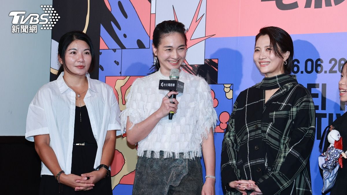 陳雪甄在片中飾演道姑,不只要起乩還有部分大尺度畫面。(圖/黃城碩攝)