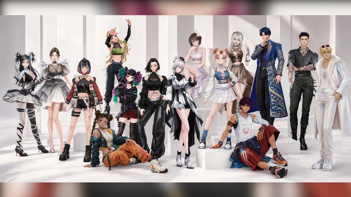 《VPOP ASIA》虛擬偶像集體宣傳照。(圖/VIVE ORIGINALS提供)