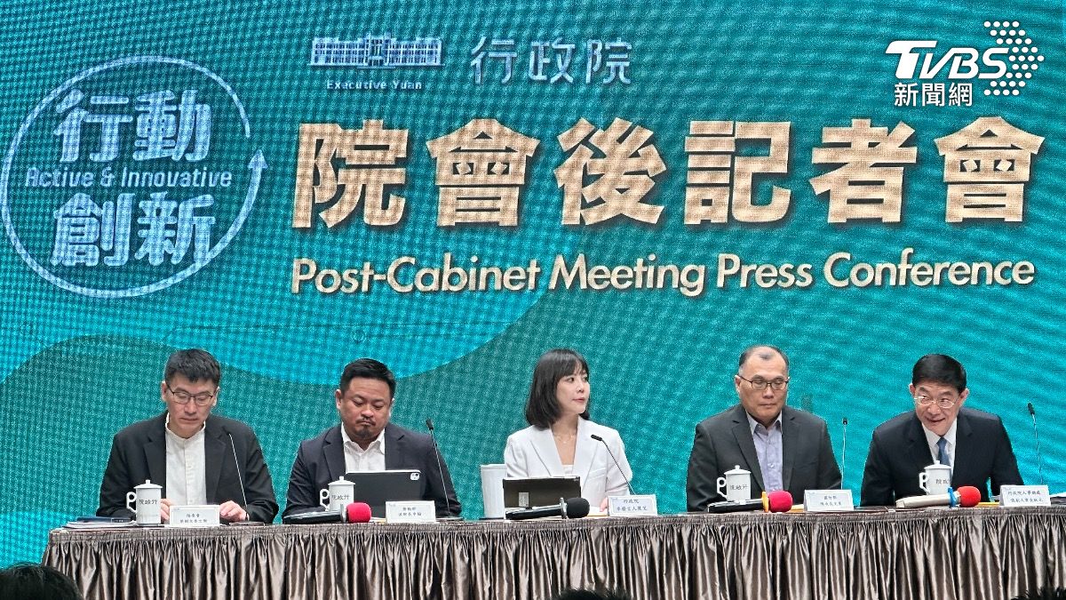 行政院2日初步研擬反制中共《促進法》措施。（圖／潘袁詩羽攝）