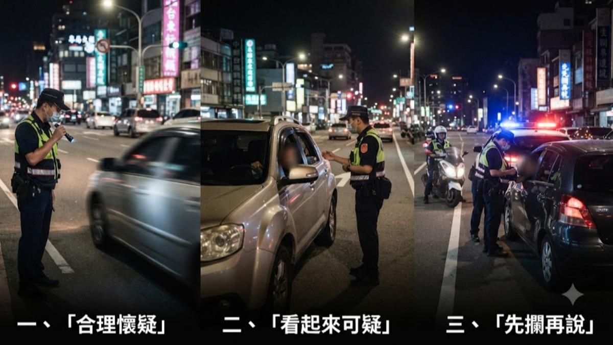最近很多毒駕取締。（圖／AI生成）
