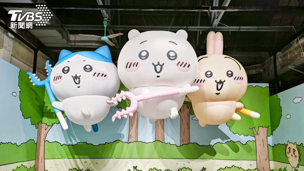 台北特展準備飛天大氣球。(圖/張哲鳴攝)