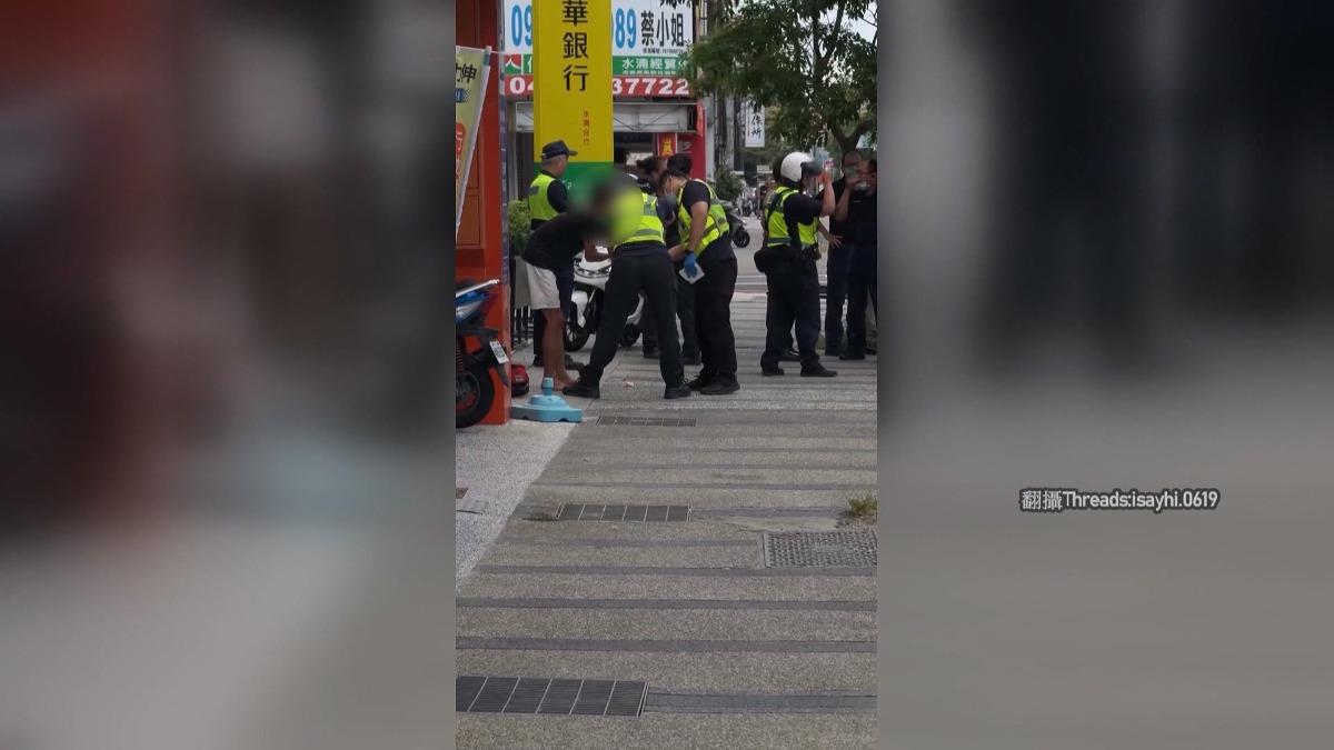 警方將兩人帶回派出所後，依恐嚇、傷害及毀損罪嫌移送法辦。(圖／Threads提供)