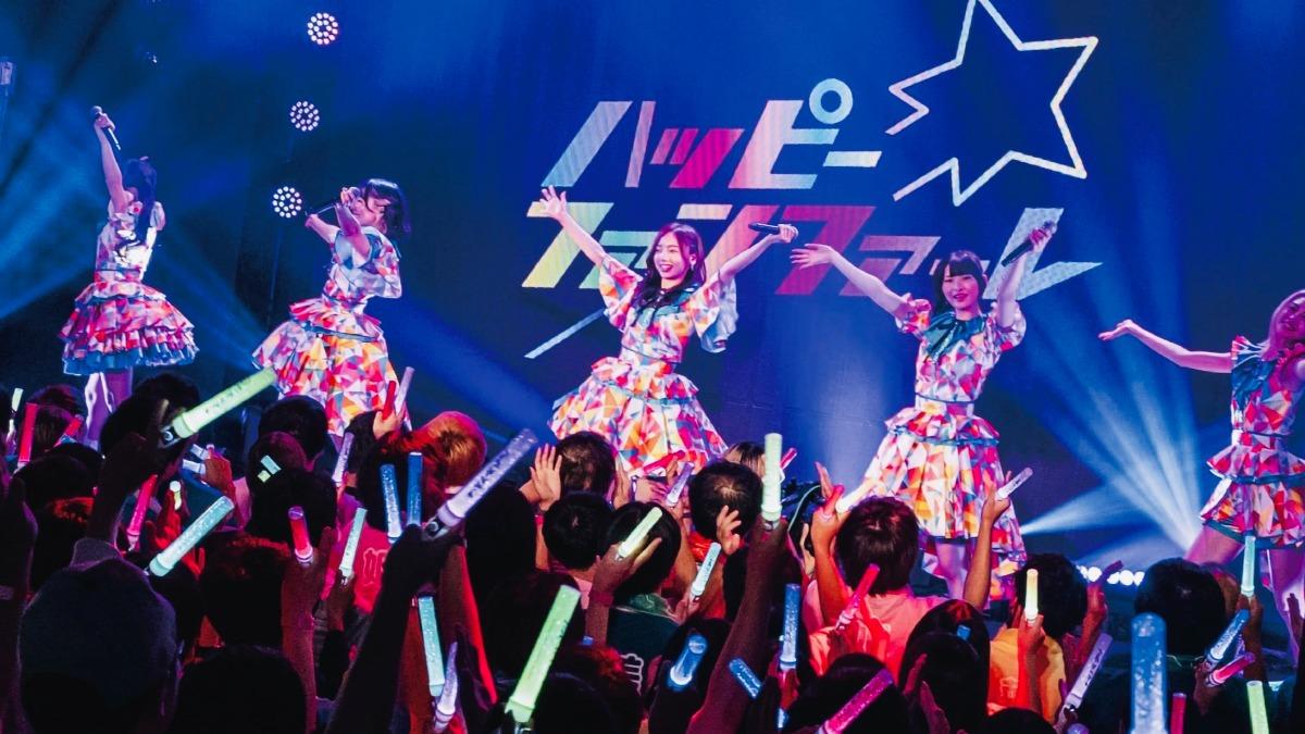 齊藤京子在片中組成「Happy☆Fanfare」女團。(圖/海鵬提供)
