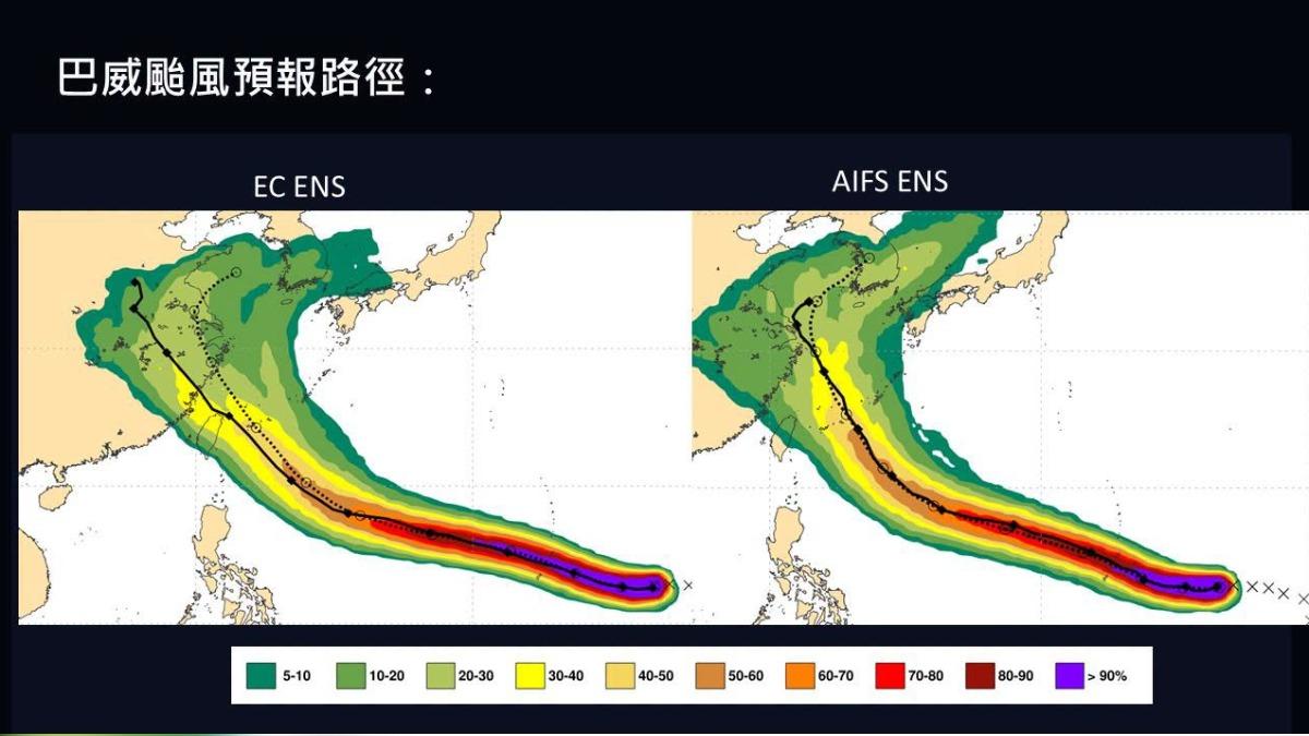 歐洲預測分析「巴威登台機率4成」 專家:估擦過北部陸地