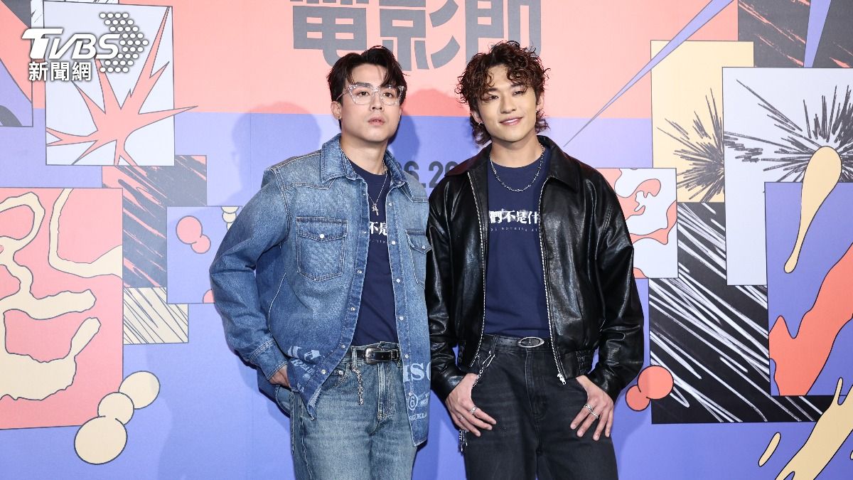 江爗生、陳毅燊在片中飾演一對同志戀人。(圖/張哲鳴攝)