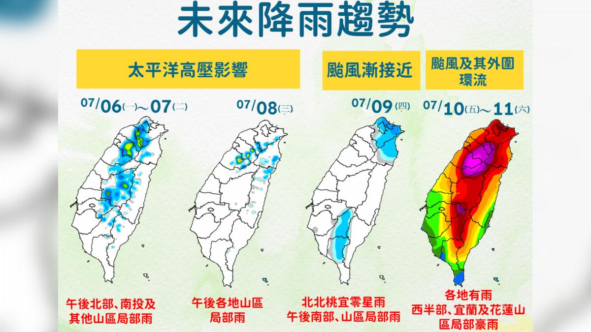 天氣/巴威颱風估周五近台!北部雨恐「下到發紫」 雨區看這