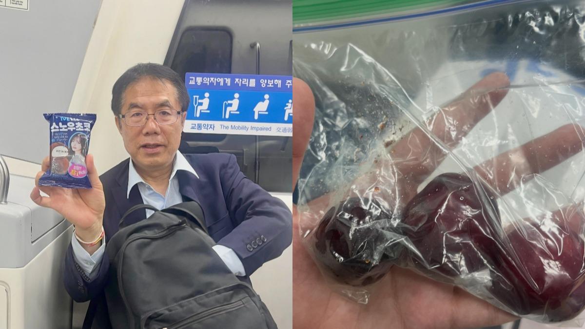 黃偉哲赴韓推銷水果!他巧遇獲「大李子」 網笑:路上遇到三舅公