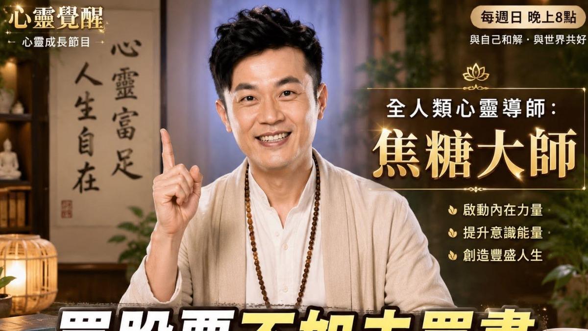 焦糖哥哥非常愛看書。(圖/翻攝自焦糖哥哥-陳嘉行臉書)