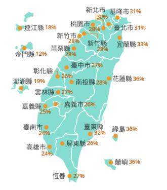 120小時颱風暴風侵襲機率。（圖／中央氣象署）
