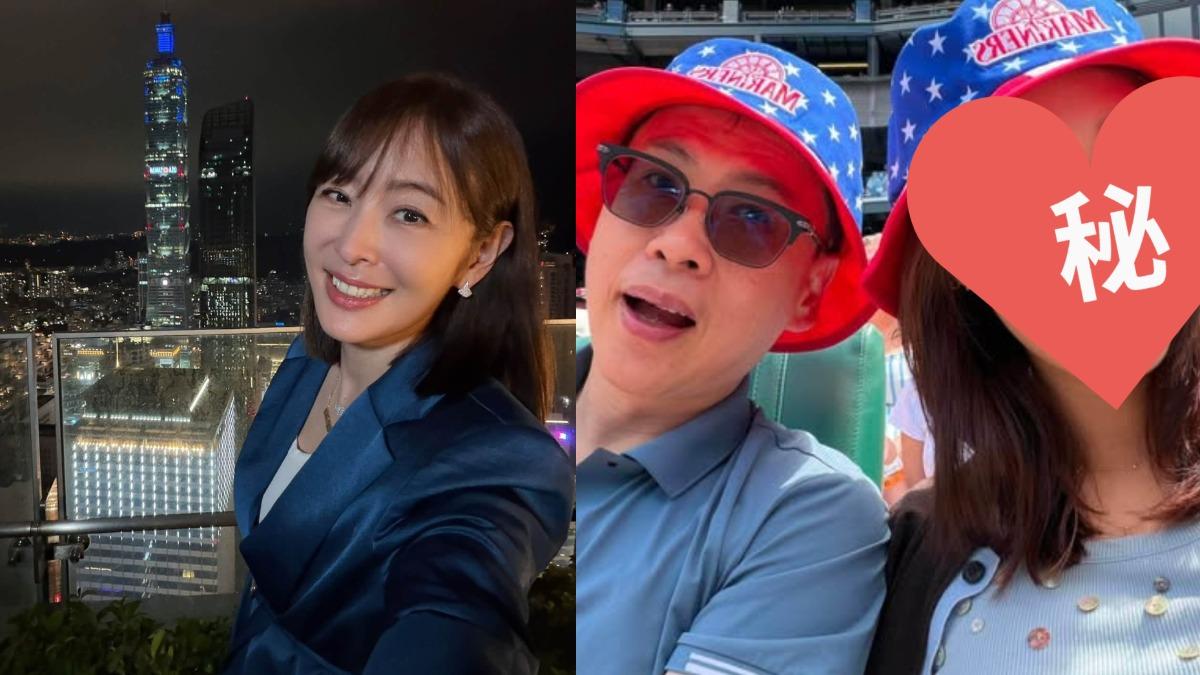賈永婕看轉播發現老公和女兒。（圖／翻攝自臉書）