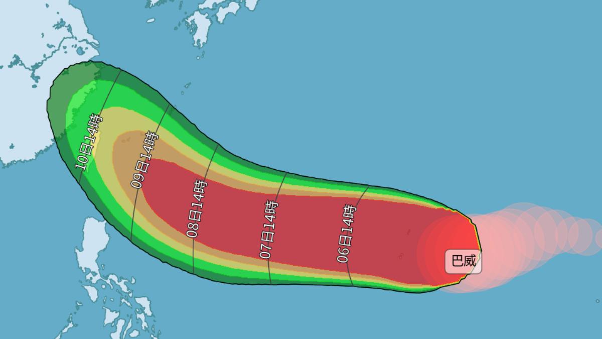 天氣／巴威明迎最強巔峰！恐成「新風王」北台6縣市侵襲機率逼5成