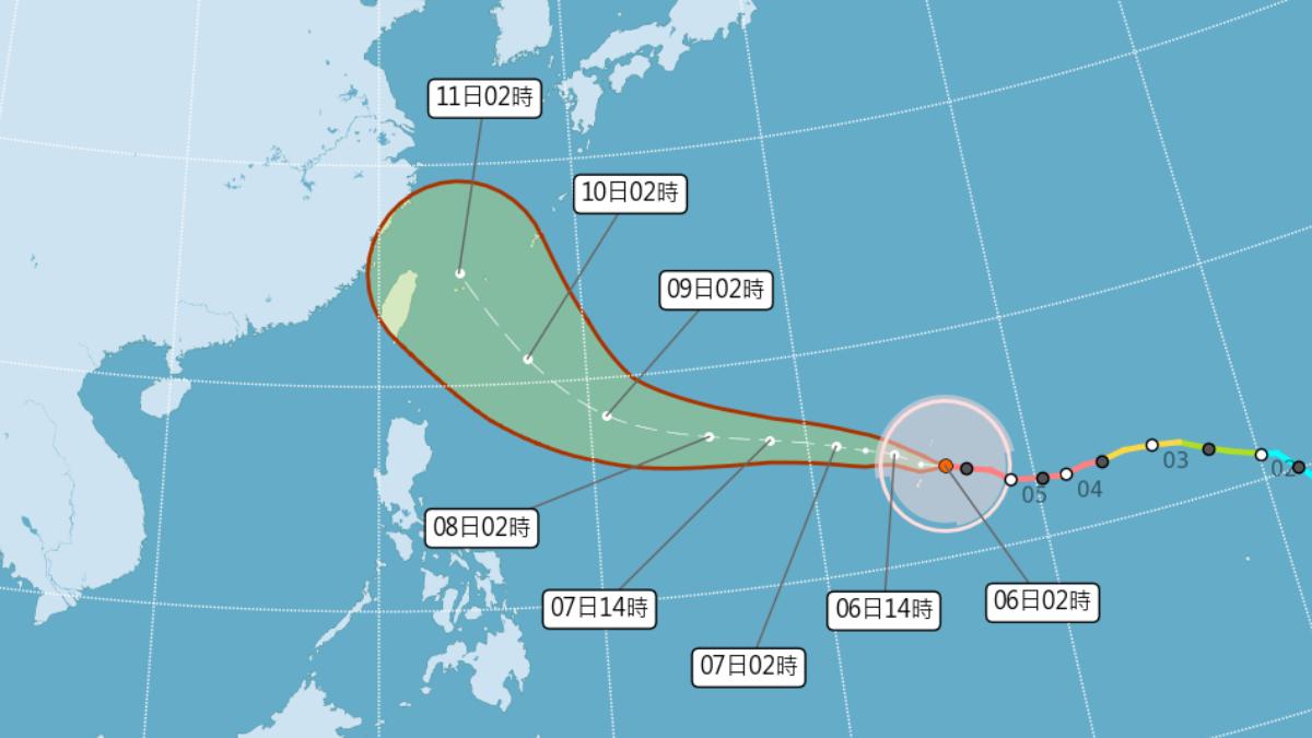 天氣／挑戰風王！強颱巴威長胖「路徑直逼台灣北部」　週五、週六影響最劇烈