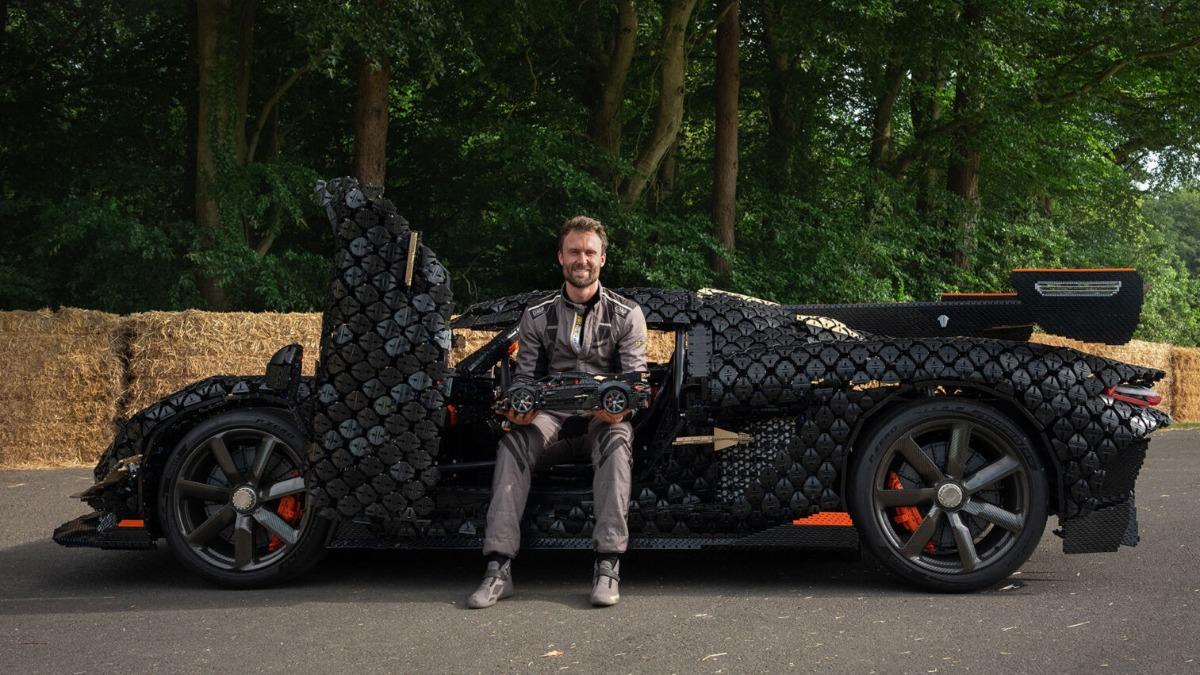 此次的Goodwood新紀錄，由Koenigsegg原廠測試車手Markus Lundh親自駕駛。（圖／Lego提供）