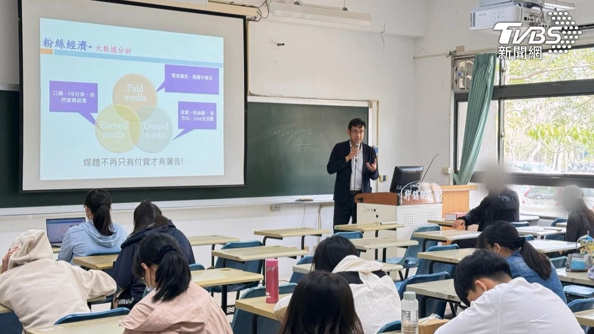 郭先生與父親因經營休閒旅遊業而加入高雄扶輪社,父子倆投入台東飯店界已超過10年,郭先生更曾在大學課堂上分享飯店創業經驗。(圖/TVBS)