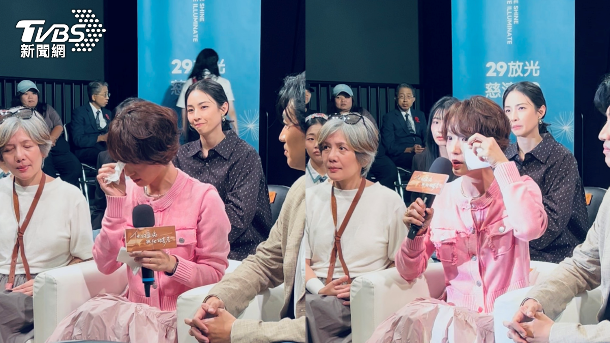 林子熙淚灑記者會。(圖/讀者提供)
