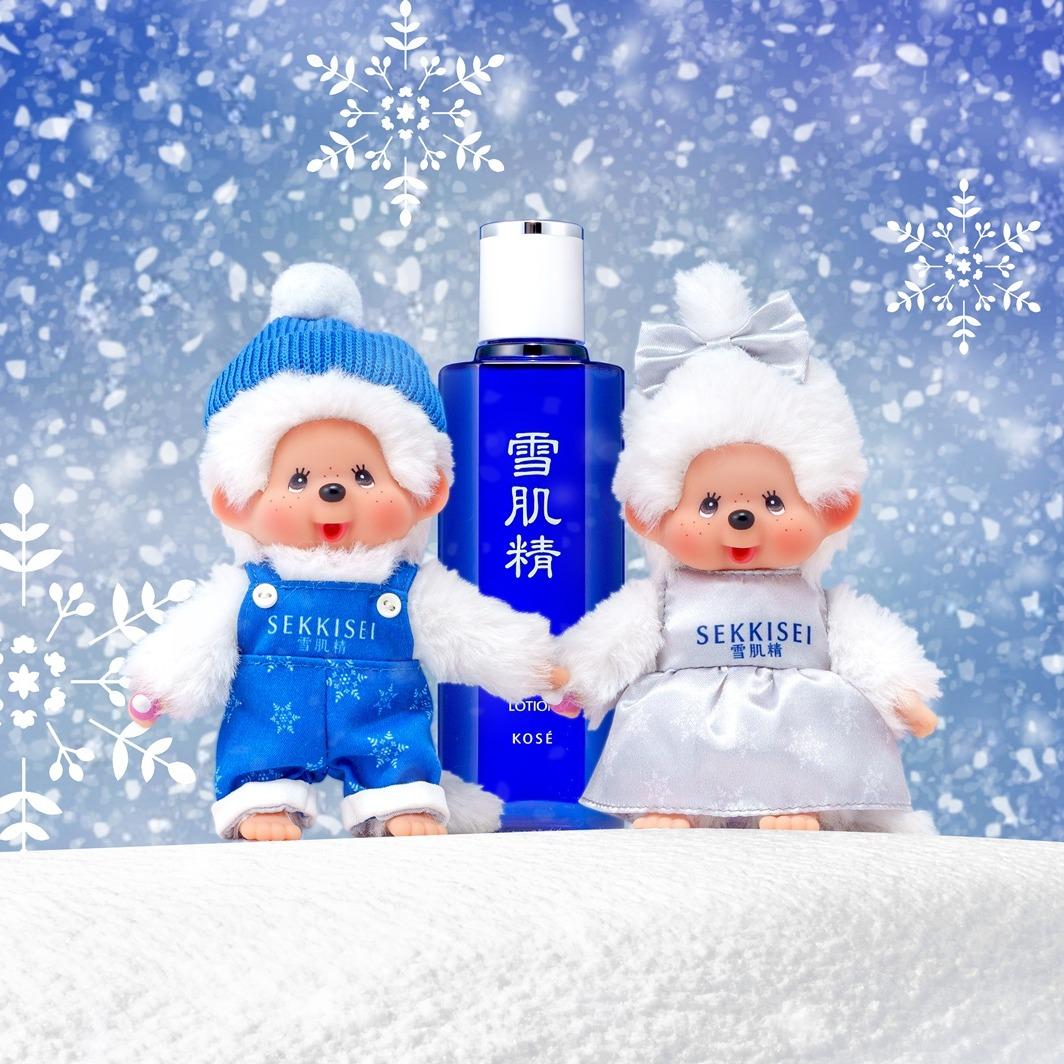 雪肌精聯名蒙奇奇推出限定款。(圖/翻攝自@monchhichi_official)