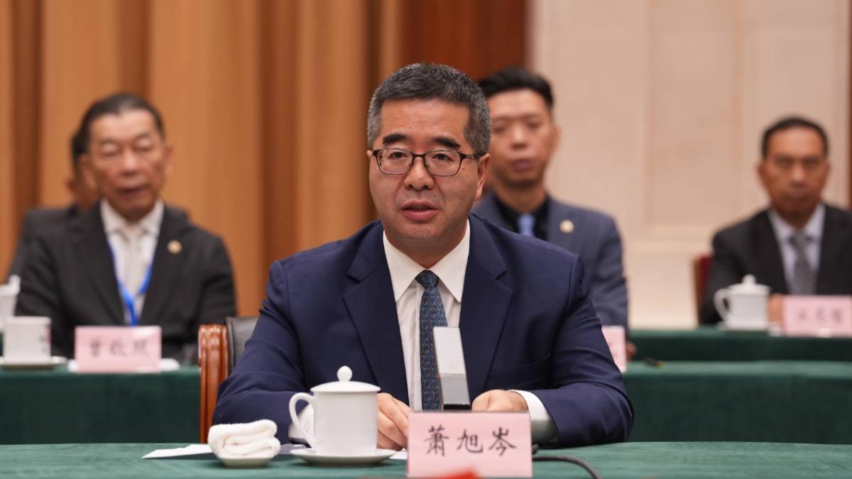 國民黨副主席蕭旭岑率團出席第十四屆「雲台會」。（圖／國民黨提供）