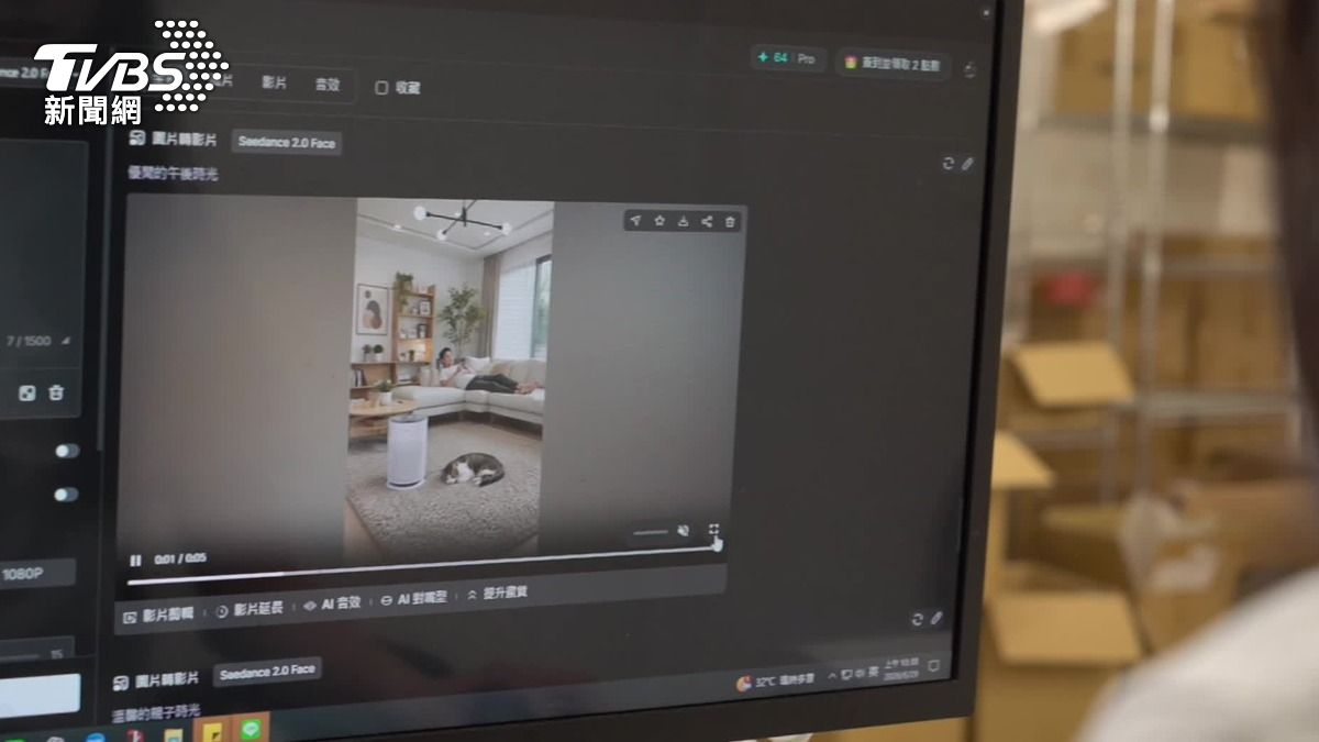 你用AI幾秒生成圖片，背後是科技公司瘋狂燒錢。（圖／TVBS）