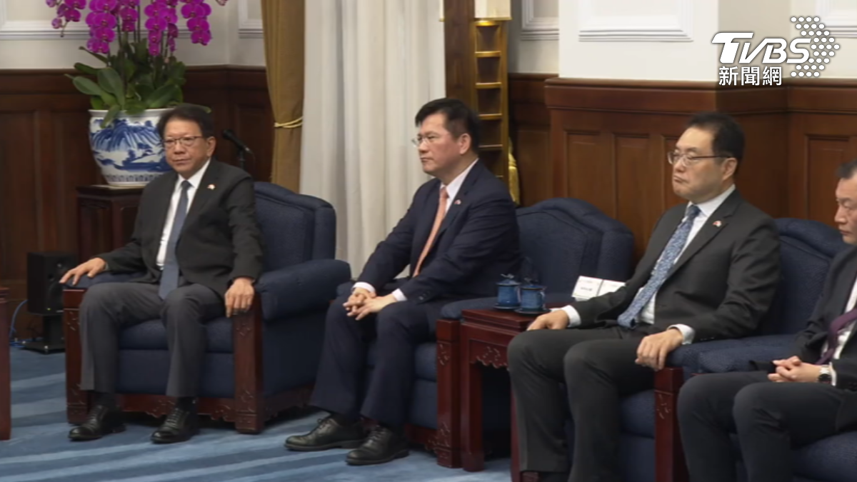 總統賴清德接見瓜地馬拉國會議長，林佳龍全程陪同。(圖／總統府)