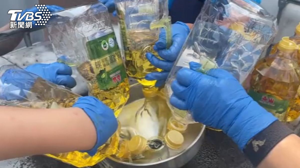 泰山庫存高達10噸的疑慮大豆沙拉油全數遭到銷毀,將轉作生質柴油。(圖/TVBS)