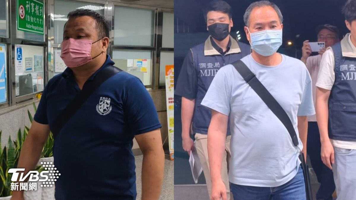 搶救科採購承辦人員陳彥彰及力中國際公司負責人林王森。(圖/TVBS)