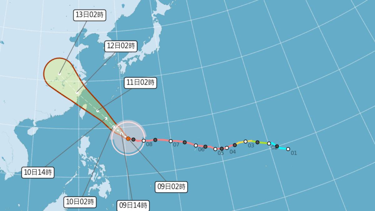 快訊/巴威颱風持續靠近 氣象署宣布「14:30發佈海警、明清晨陸警」