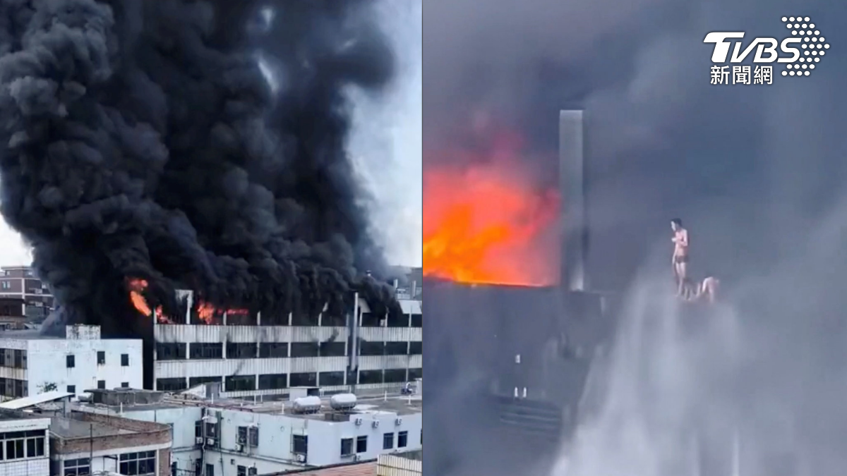 大陸福建一家鞋廠驚傳重大火警,造成至少28人死亡。(組圖/達志影像路透社)