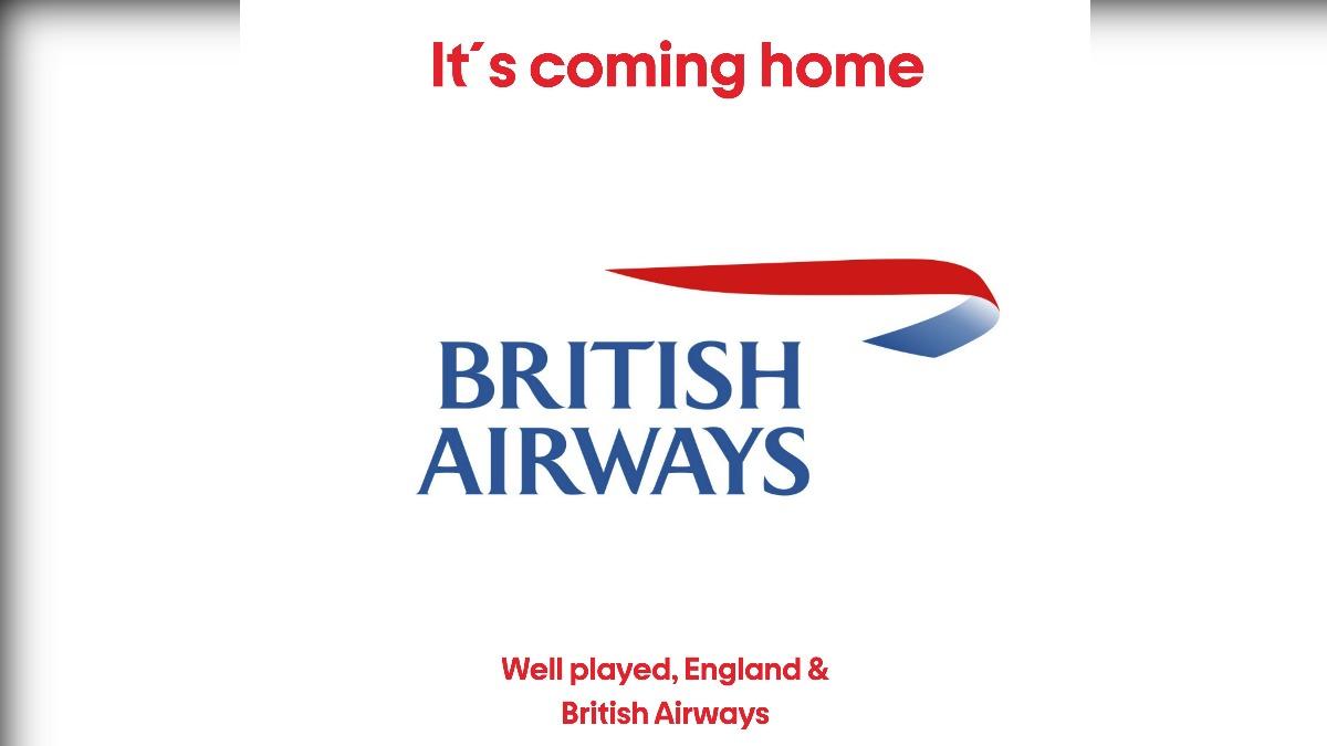 世界盃輸球就換頭貼!挪威航空願賭服輸換英航Logo 英航回應了