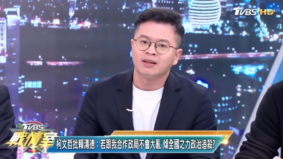 國民黨桃園市議員凌濤批柯文哲「沒中心思想」。(圖/TVBS)