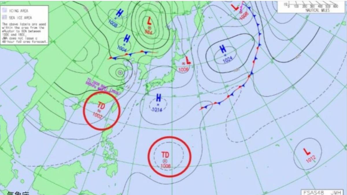 巴威剛走!台灣西南方恐生成2個新熱帶低氣壓 日本最新預測曝光