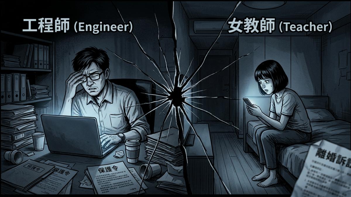 國小女老師跟工程師丈夫離婚獲准。（示意圖／AI生成）