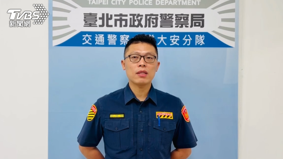 大安交通分隊分隊長林睿哲。(圖/TVBS)