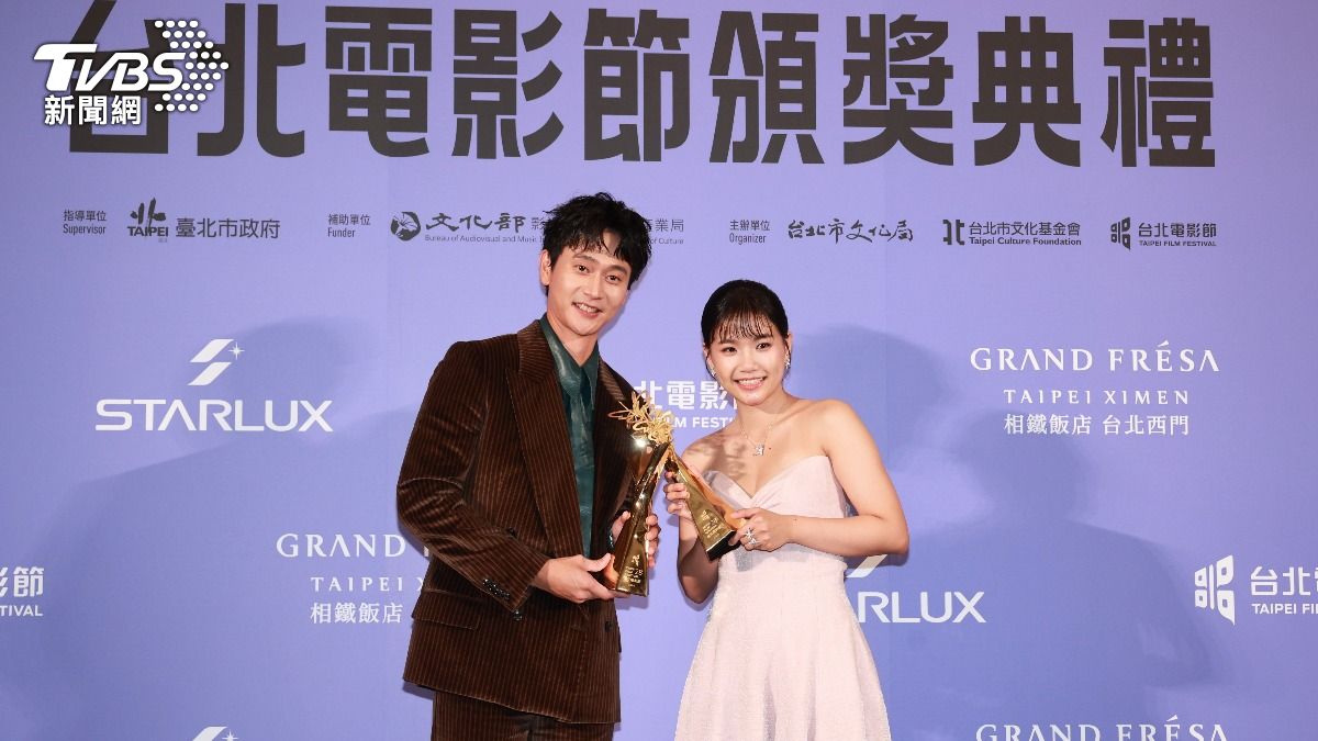 劉冠廷以《雙囍》奪下影帝,林怡婷以《恨女的逆襲》封后。(圖/趙世平攝)