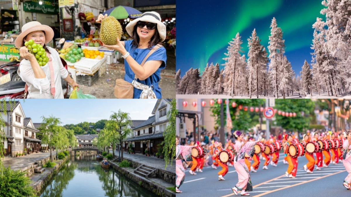 網路十大人氣家庭旅遊旅行社排行榜。（圖／東南旅遊、找到了旅行社、喜鴻假期、燦星旅遊官網）