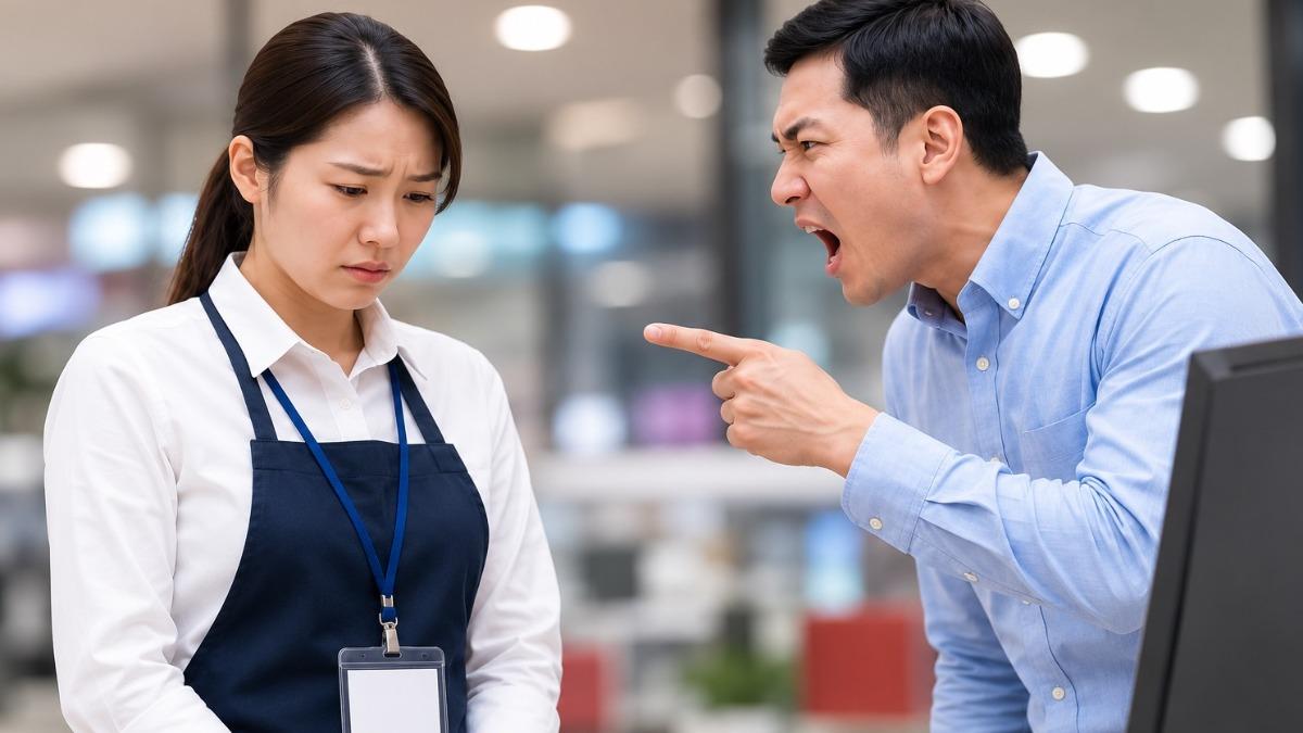 勞工若遭受顧客或民眾惡意客訴，勞動部：雇主須優先保障勞工安全。（示意圖／AI生成）
