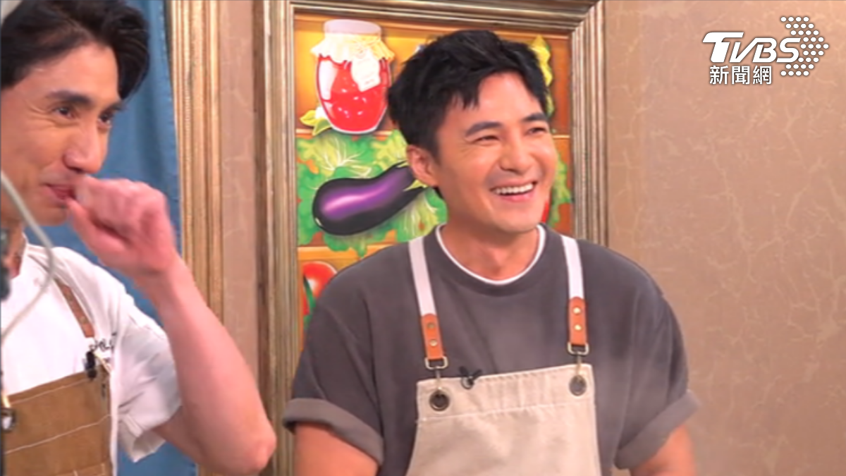是元介拿下素食料理節目的原因是長得有佛緣。(圖/TVBS)