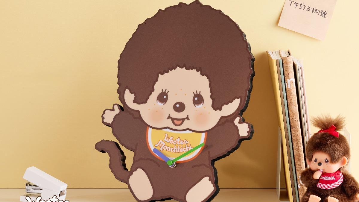 五桐號「Monchhichi蒙奇奇」聯名推出立體時鐘。(圖/業者提供)