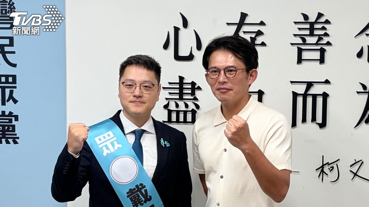 民眾黨徵召前發言人戴于文返鄉參選花蓮市長。（圖／傅乙珮攝）