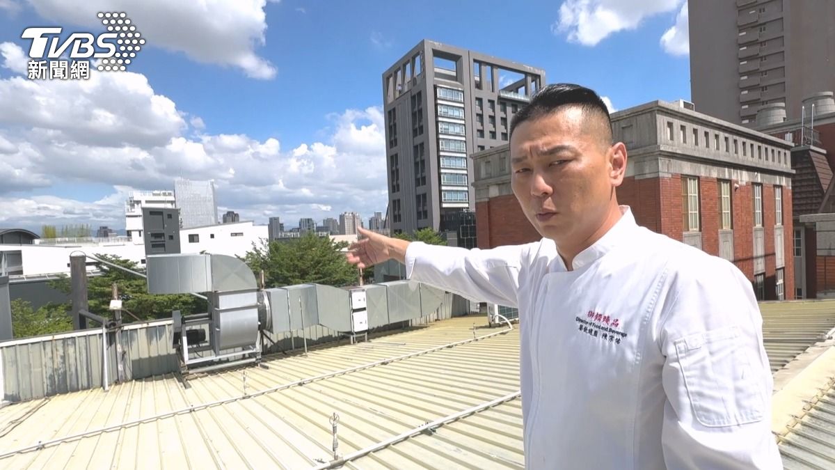 國宴主廚澄清「設備皆合規」當天查無不法事項。(圖/TVBS)