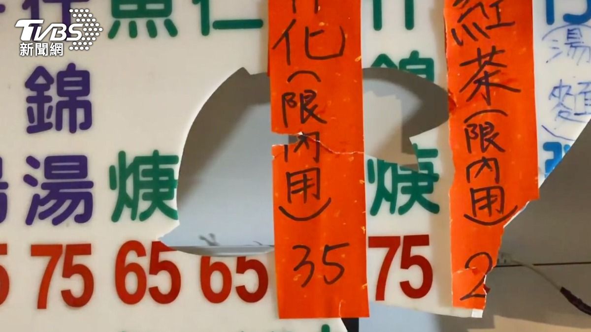 招牌破損。(圖/TVBS)