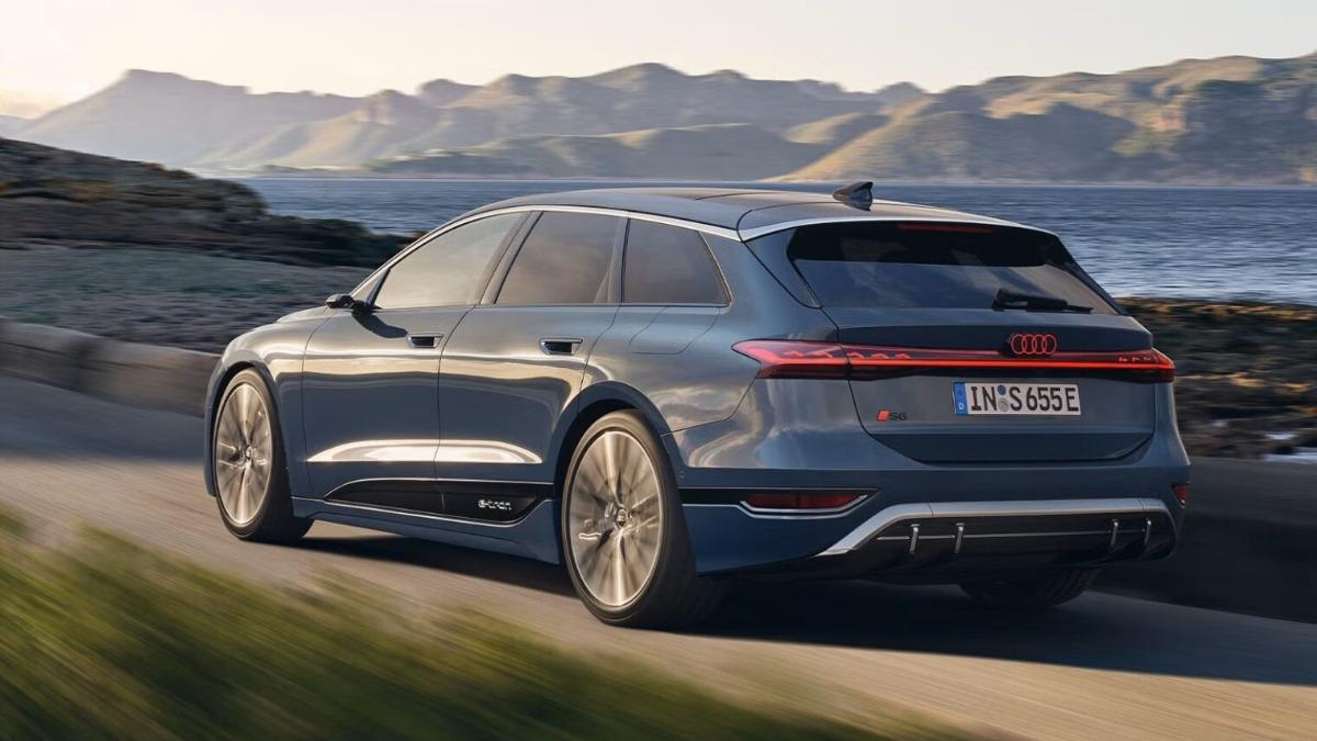 新年式S6 Avant e-tron升級21吋胎圈組。(圖/Audi提供)