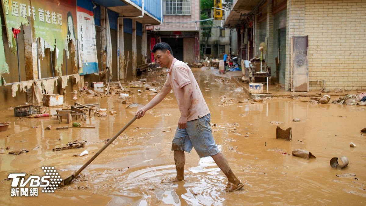 颱風梅莎為中國廣西帶來災情。　（圖／達志影像路透社）