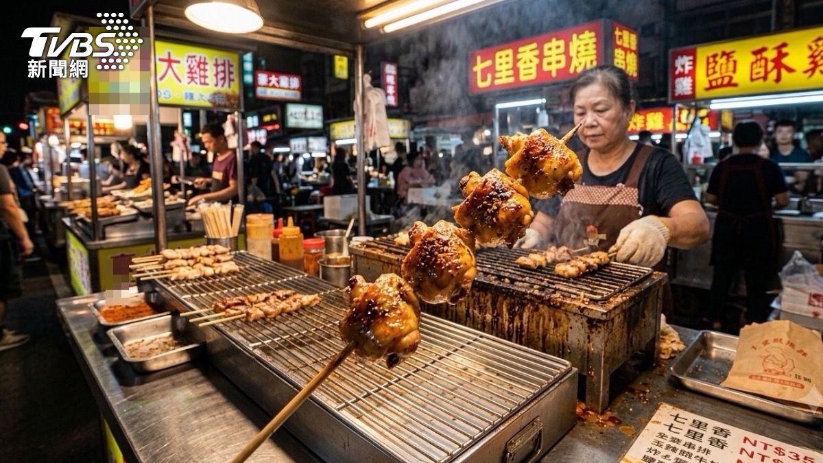 台東鄧姓男子偷吃雞排攤上的一串35元的雞屁股，遭法院狠罰8000元。（AI示意圖／TVBS）