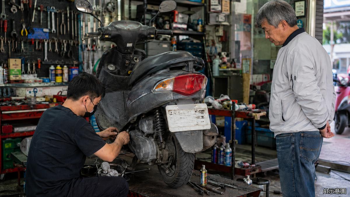 機車從代步工具變高單價商品，換車族開始精打細算。（示意圖／AI）