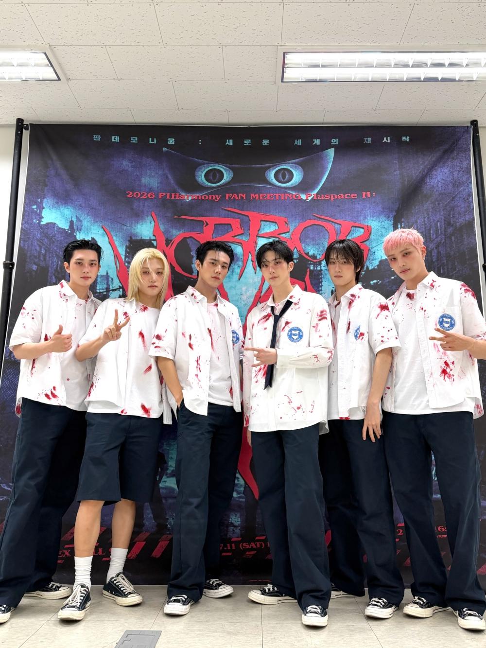 上週P1Harmony才在首爾舉辦見面會。(圖/翻攝自P1Harmony推特)