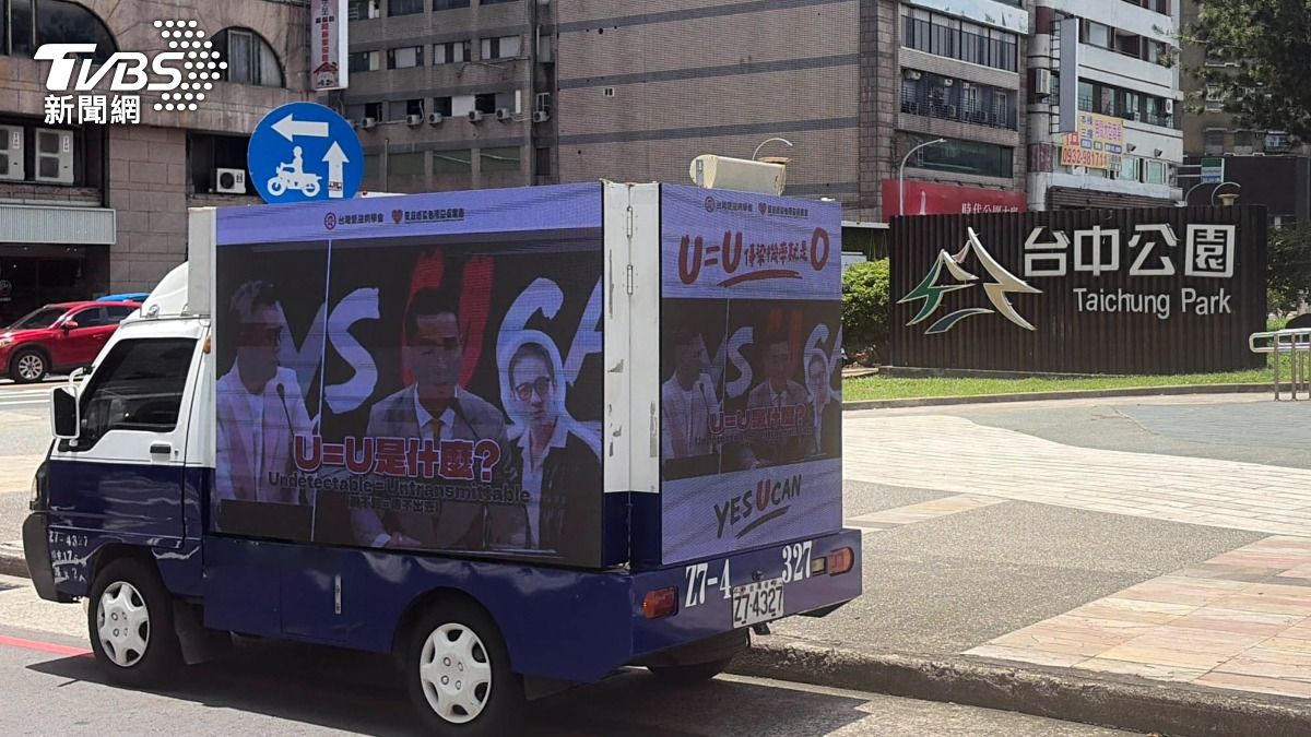 宣傳車到台中巡迴。(圖/TVBS)