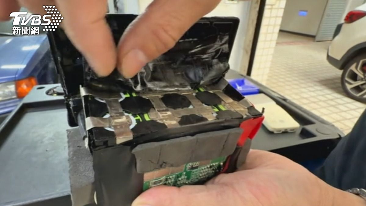 電動載具電池要避免受到撞擊。(圖/TVBS)
