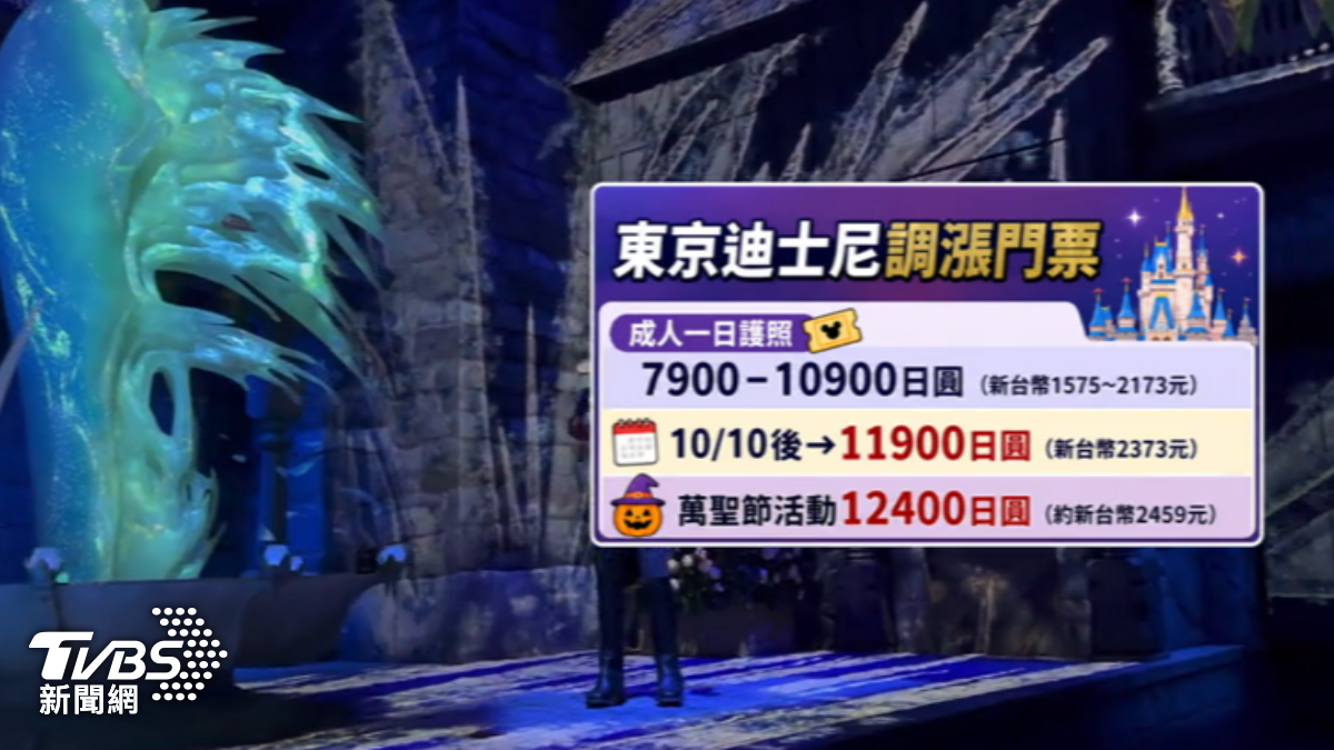 日本東京迪士尼漲價。(圖/TVBS)