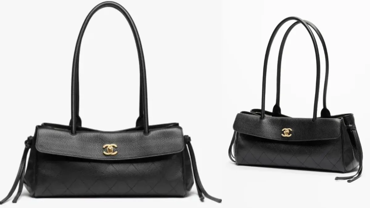 星巴克腋下包讓人聯想到CHANEL Urban Essentials Shopping Bag。(圖/CHANEL)