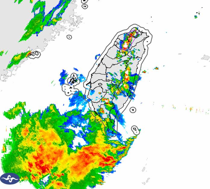 氣象署發布大雷雨即時訊息。(圖/氣象署)